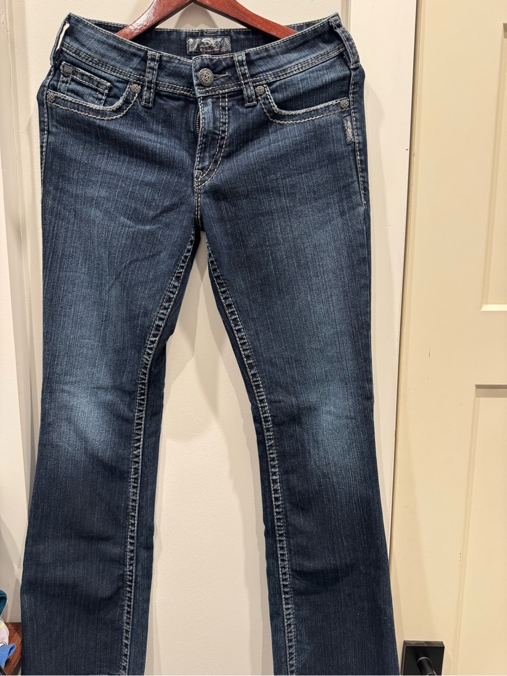 Silver Jeans Suki Surplus Jeans W29 L32 Flap Pocket Y2K Western